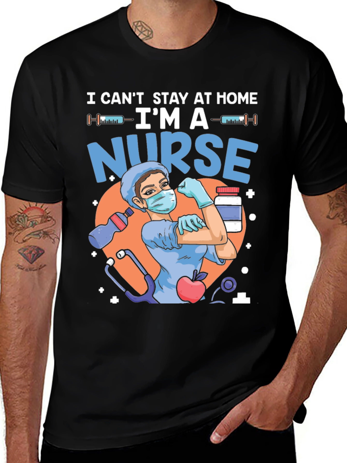 Nurse Graphic T-Shirt - Hero Apparel