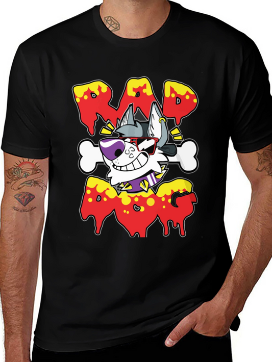 Rad Dog Graphic Tee - Mens Black T-Shirt