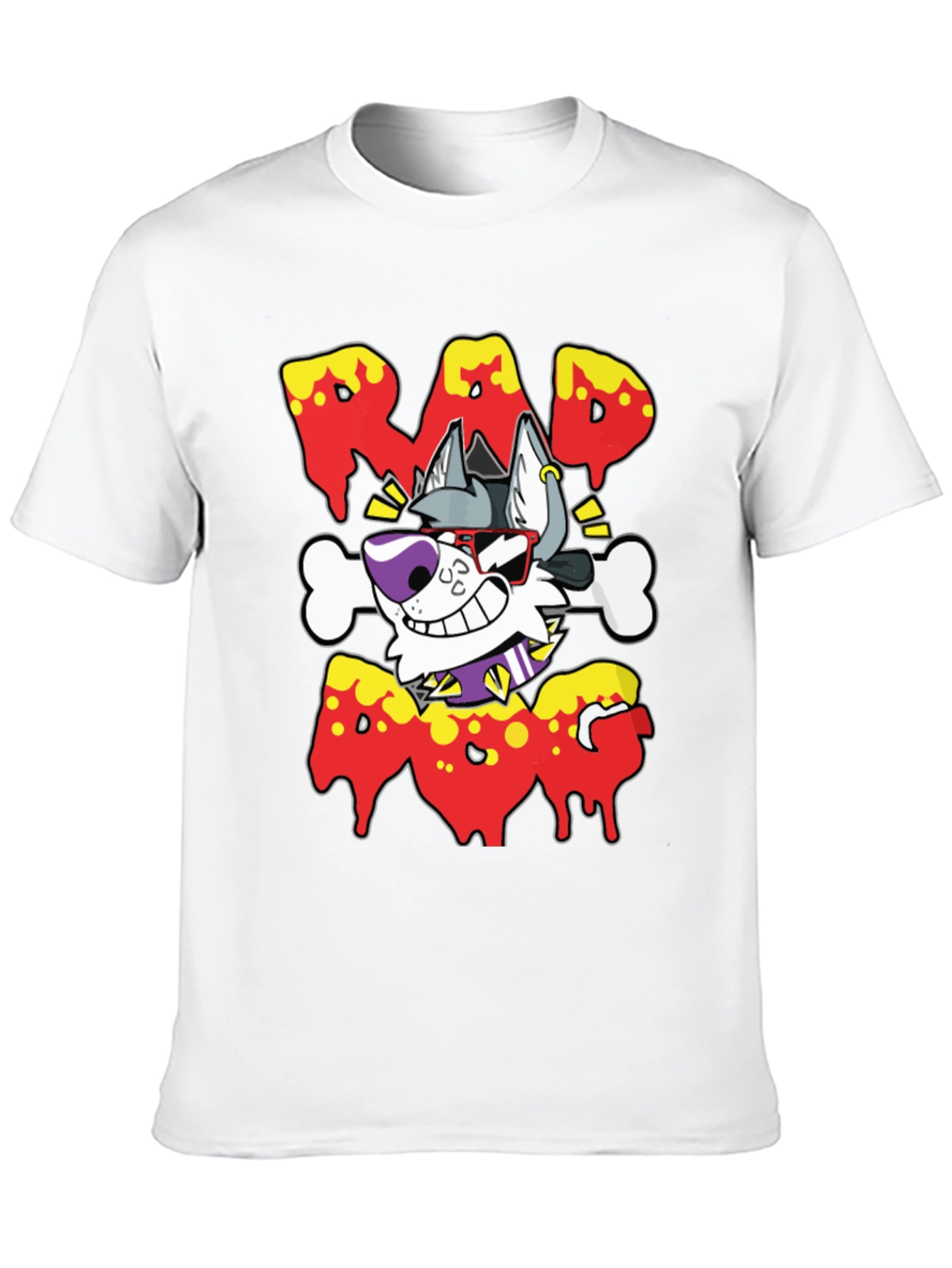 Rad Dog Graphic Tee - Mens Black T-Shirt