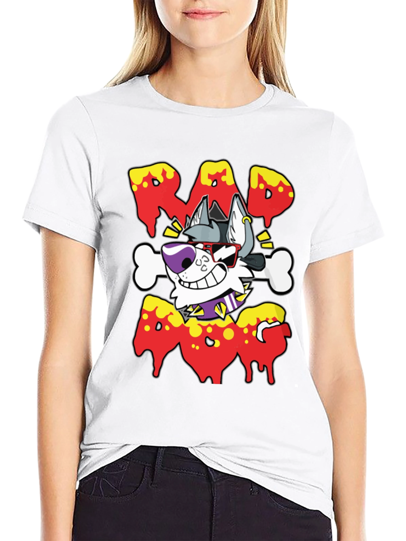 Rad Dog Graphic Tee - Mens Black T-Shirt