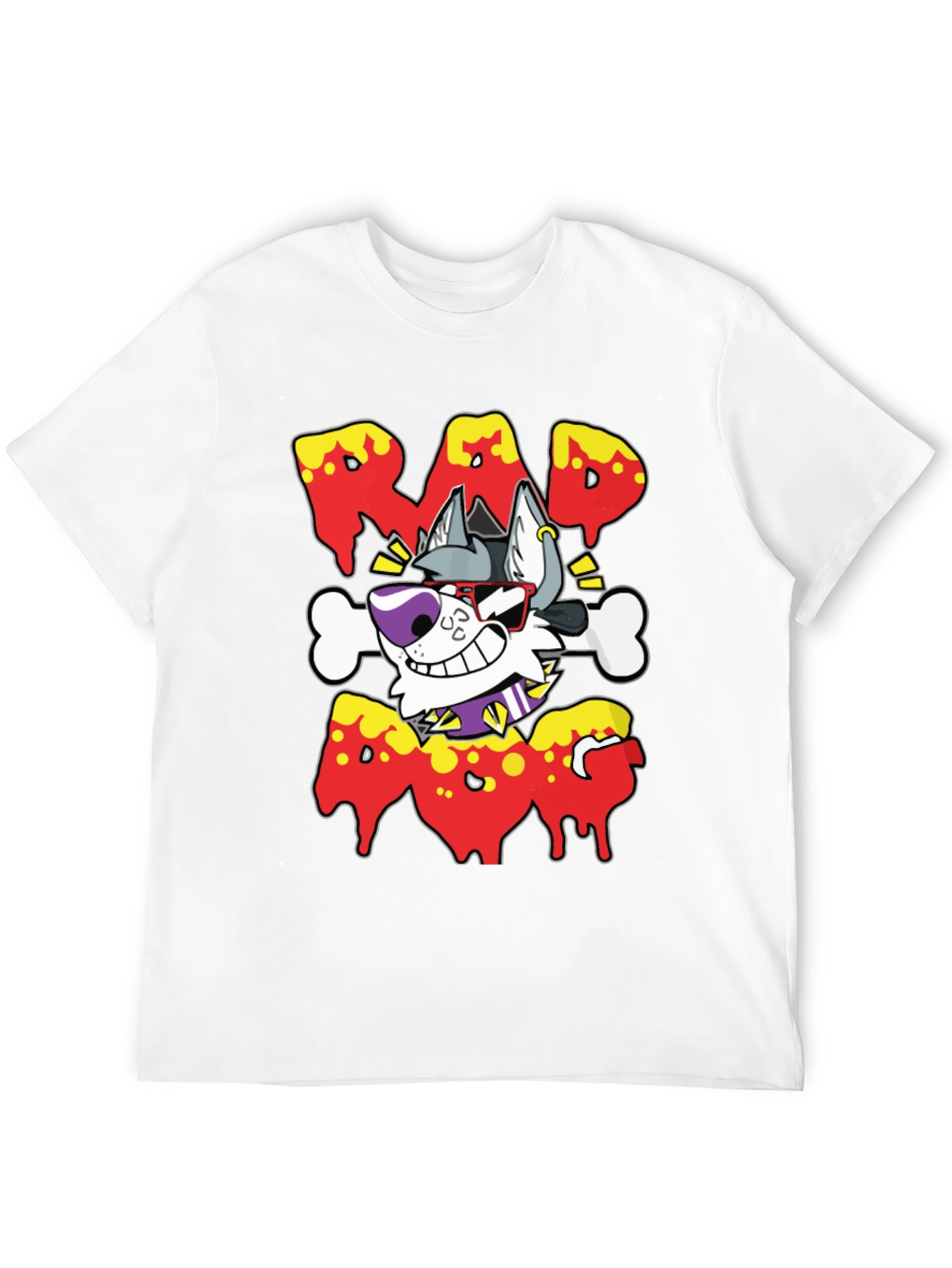 Rad Dog Graphic Tee - Mens Black T-Shirt