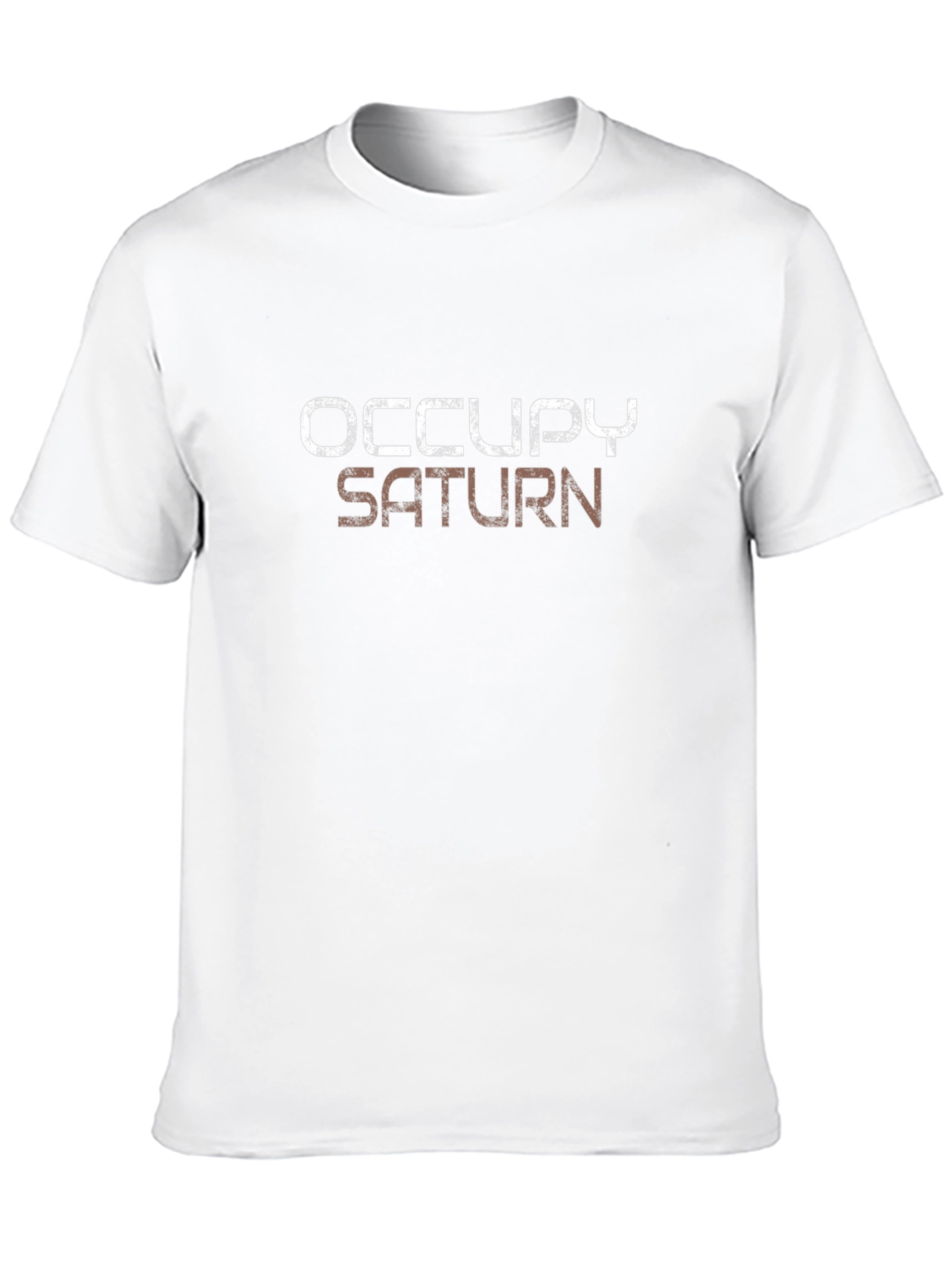 Occupy Saturn Graphic T-Shirt - Stylish Black Tee