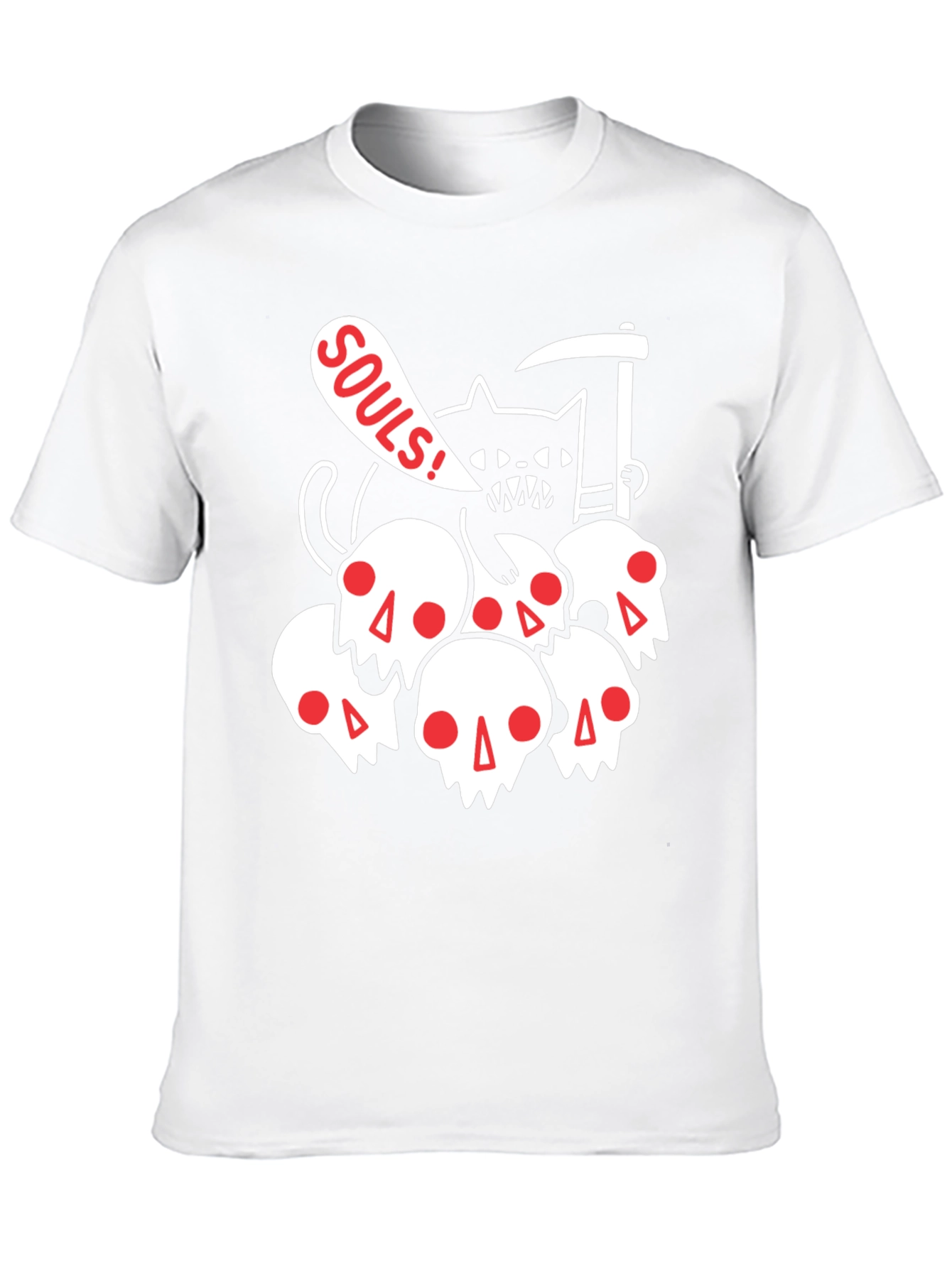 Grim Reaper Cat T-Shirt - Souls Graphic Tee