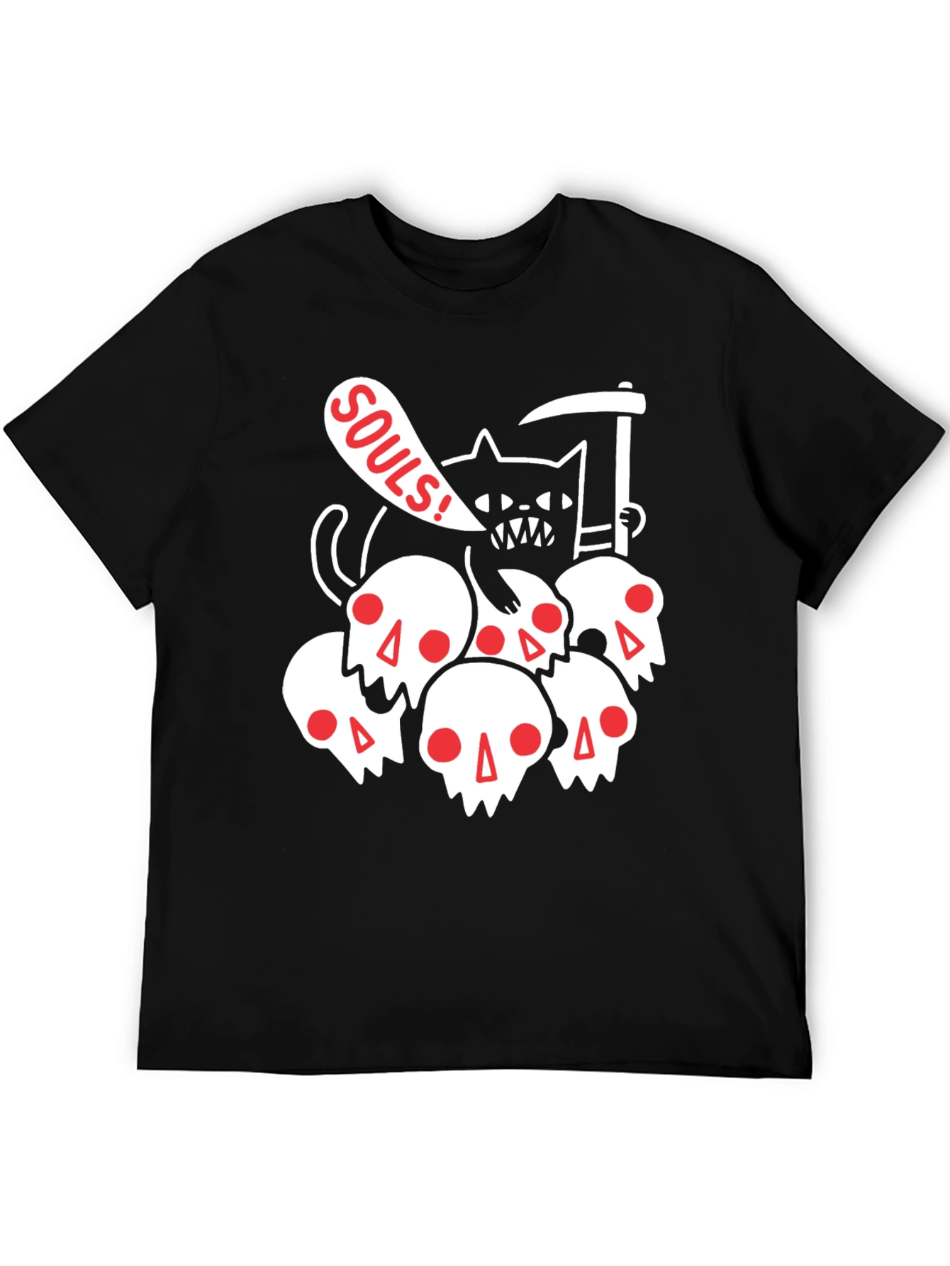 Grim Reaper Cat T-Shirt - Souls Graphic Tee