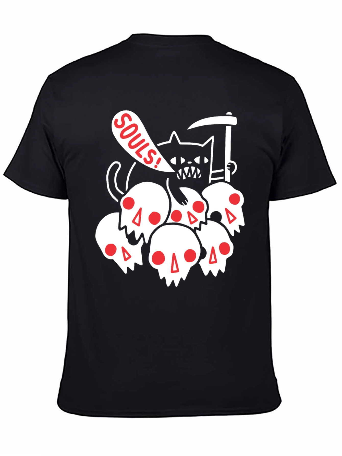 Grim Reaper Cat T-Shirt - Souls Graphic Tee