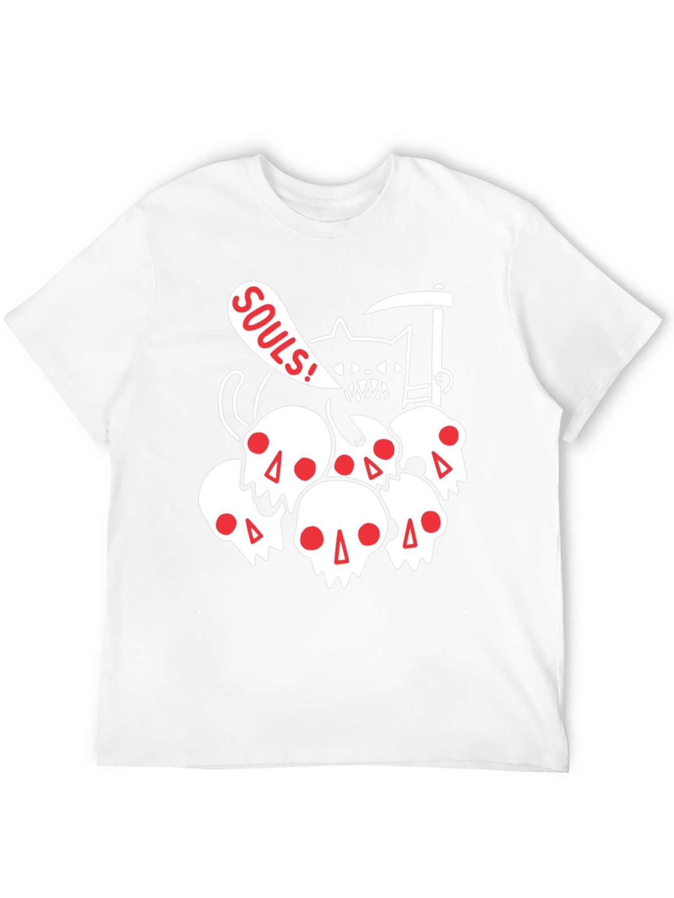 Grim Reaper Cat T-Shirt - Souls Graphic Tee