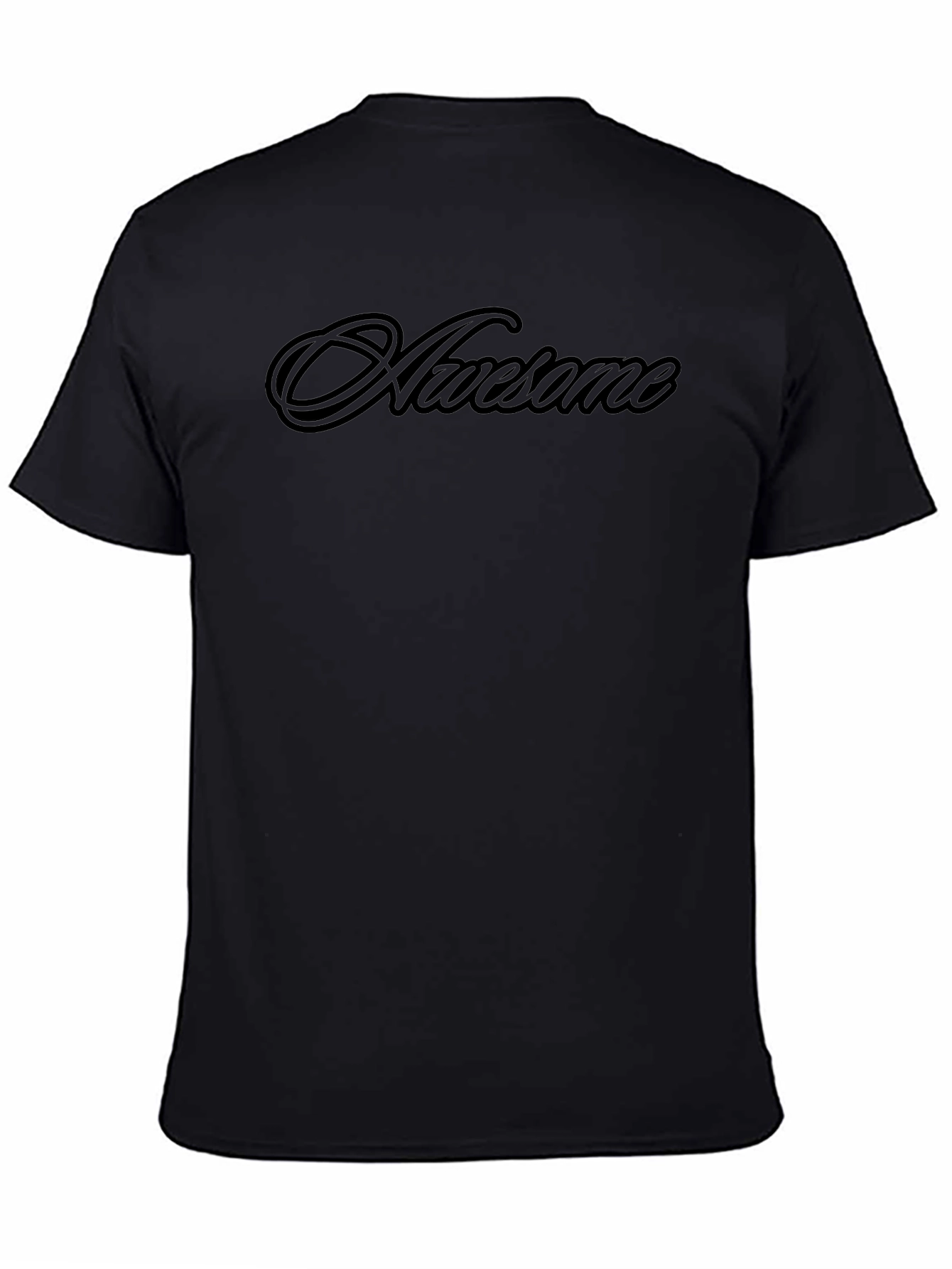 Awesome Black Graphic Tee - Stylish & Comfortable