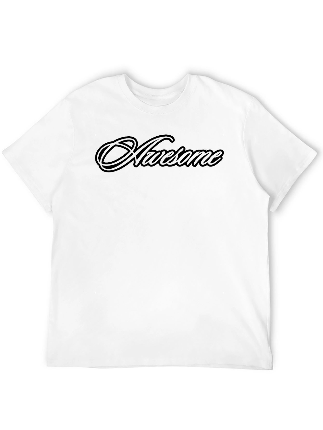 Awesome Black Graphic Tee - Stylish & Comfortable