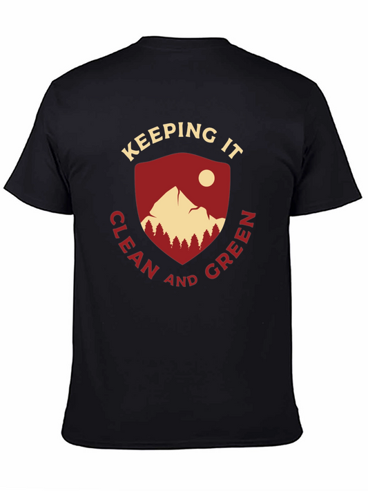 Keep It Clean & Green Graphic T-Shirt - Nature Design