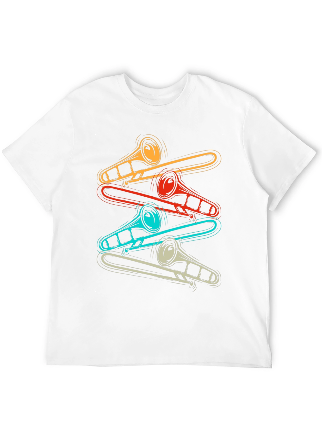 Retro Trombone Music Lover T-Shirt