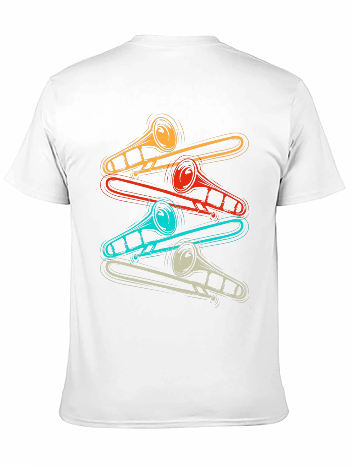 Retro Trombone Music Lover T-Shirt