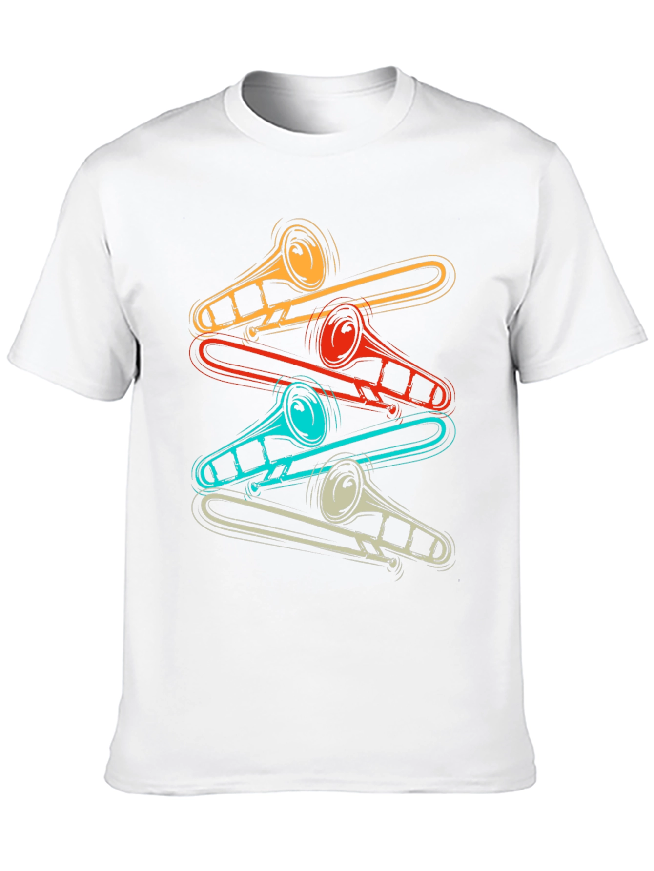 Retro Trombone Music Lover T-Shirt