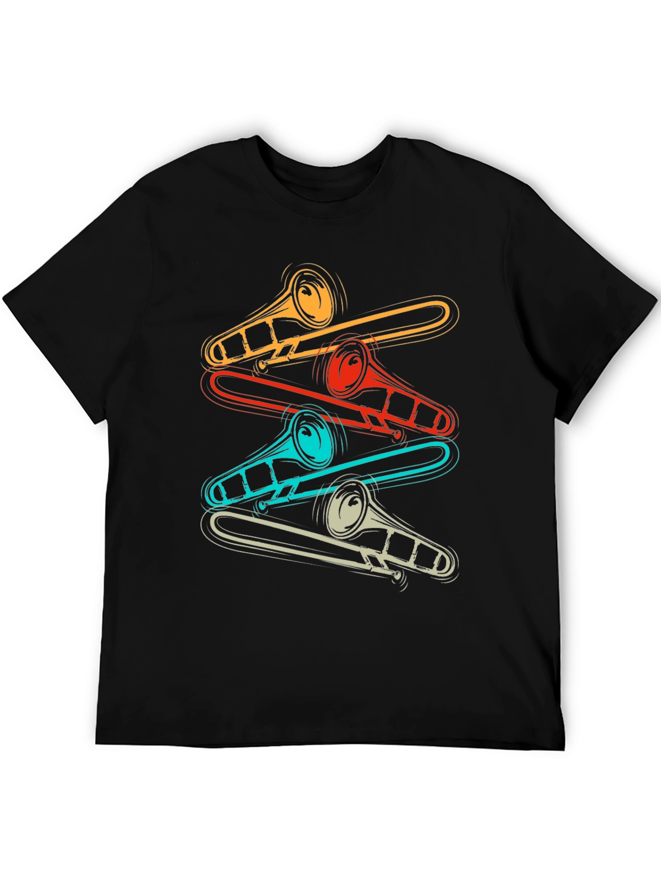 Retro Trombone Music Lover T-Shirt