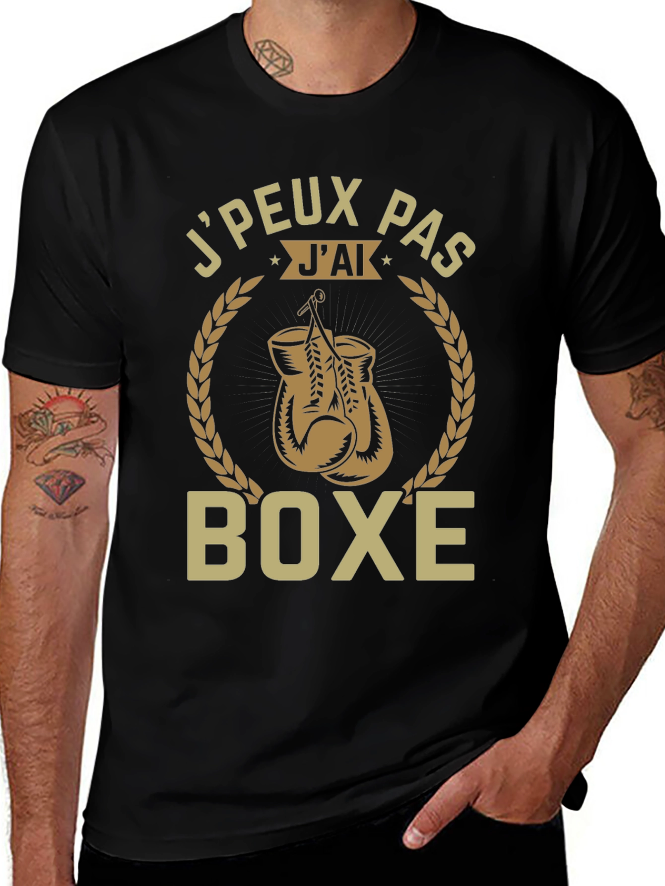 Mens Jpeux Pas Jai Boxe Graphic T-Shirt