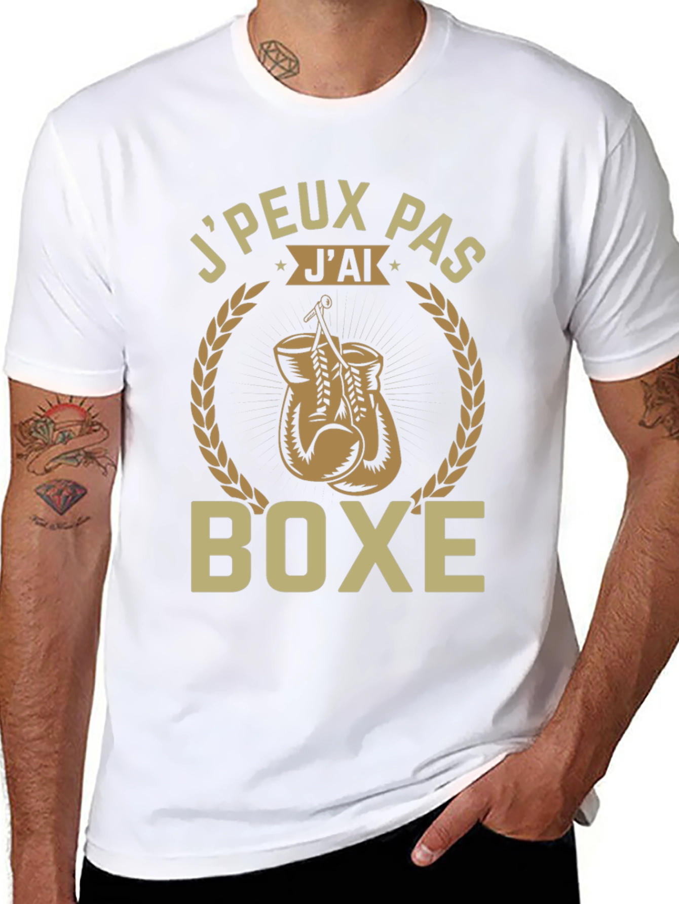 Mens Jpeux Pas Jai Boxe Graphic T-Shirt