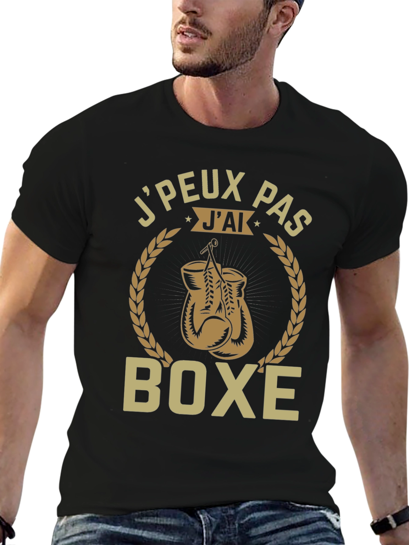 Mens Jpeux Pas Jai Boxe Graphic T-Shirt