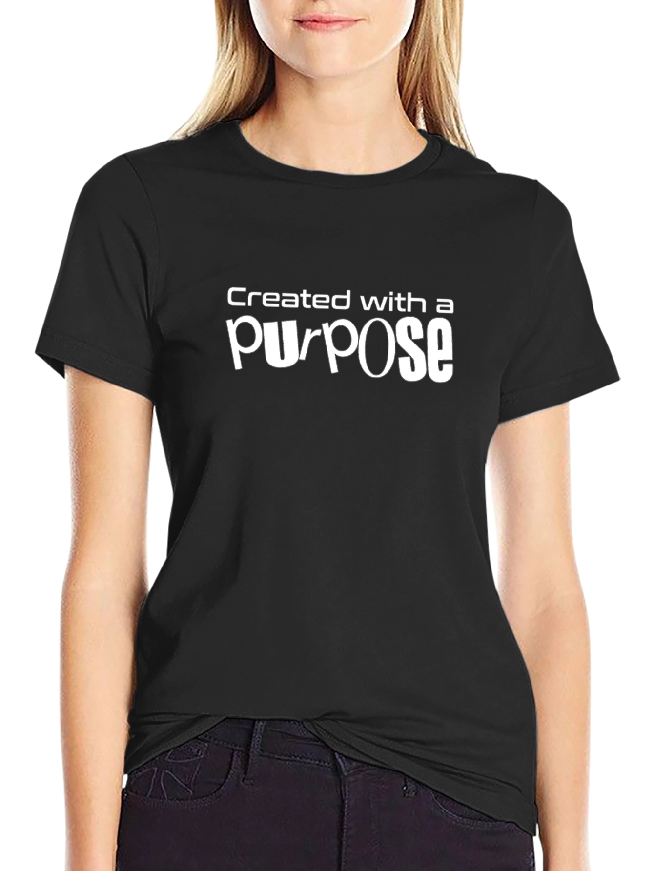 Created with a Purpose Black T-Shirt
