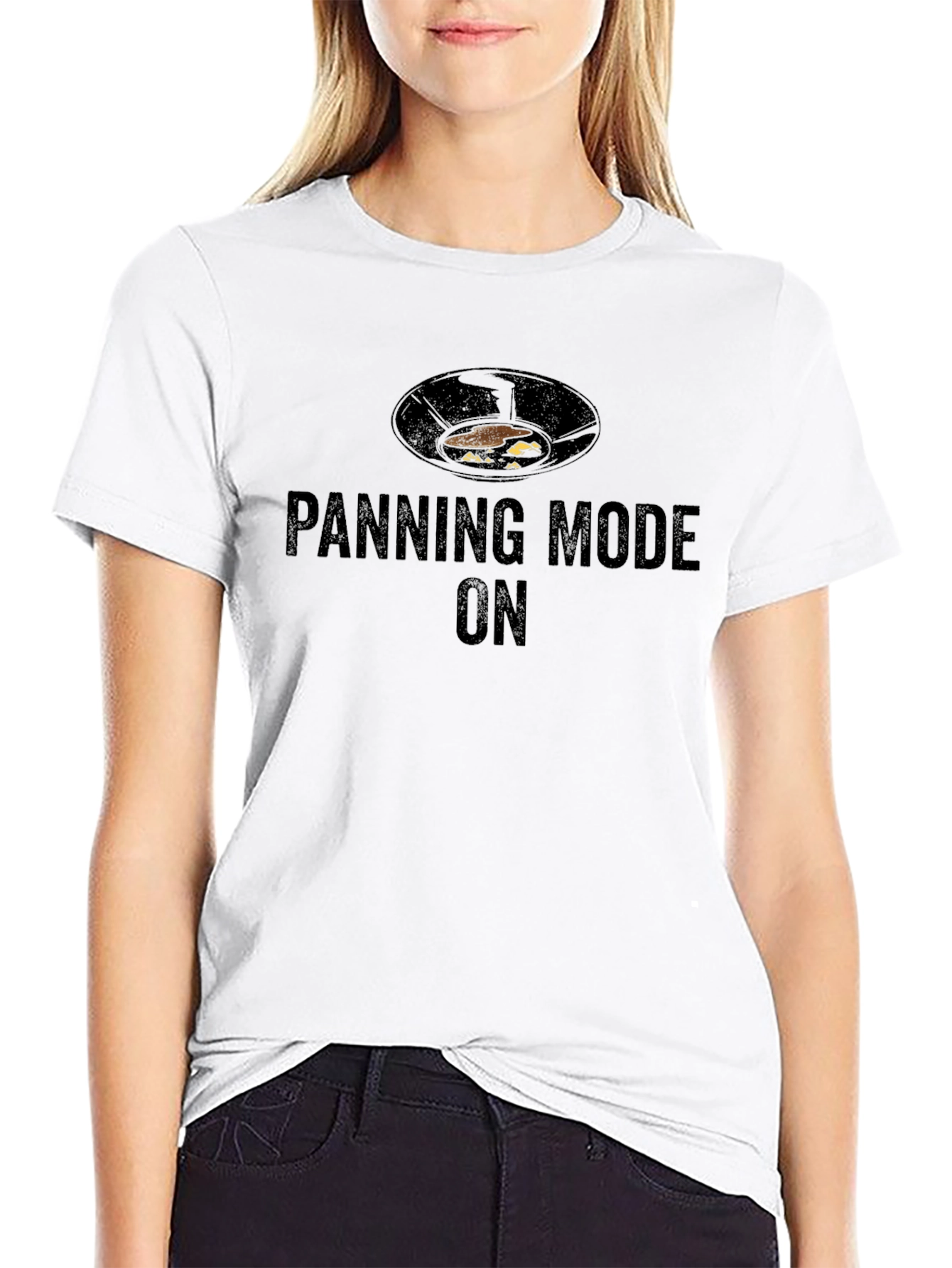 Panning Mode On T-Shirt - Gold Prospecting Tee