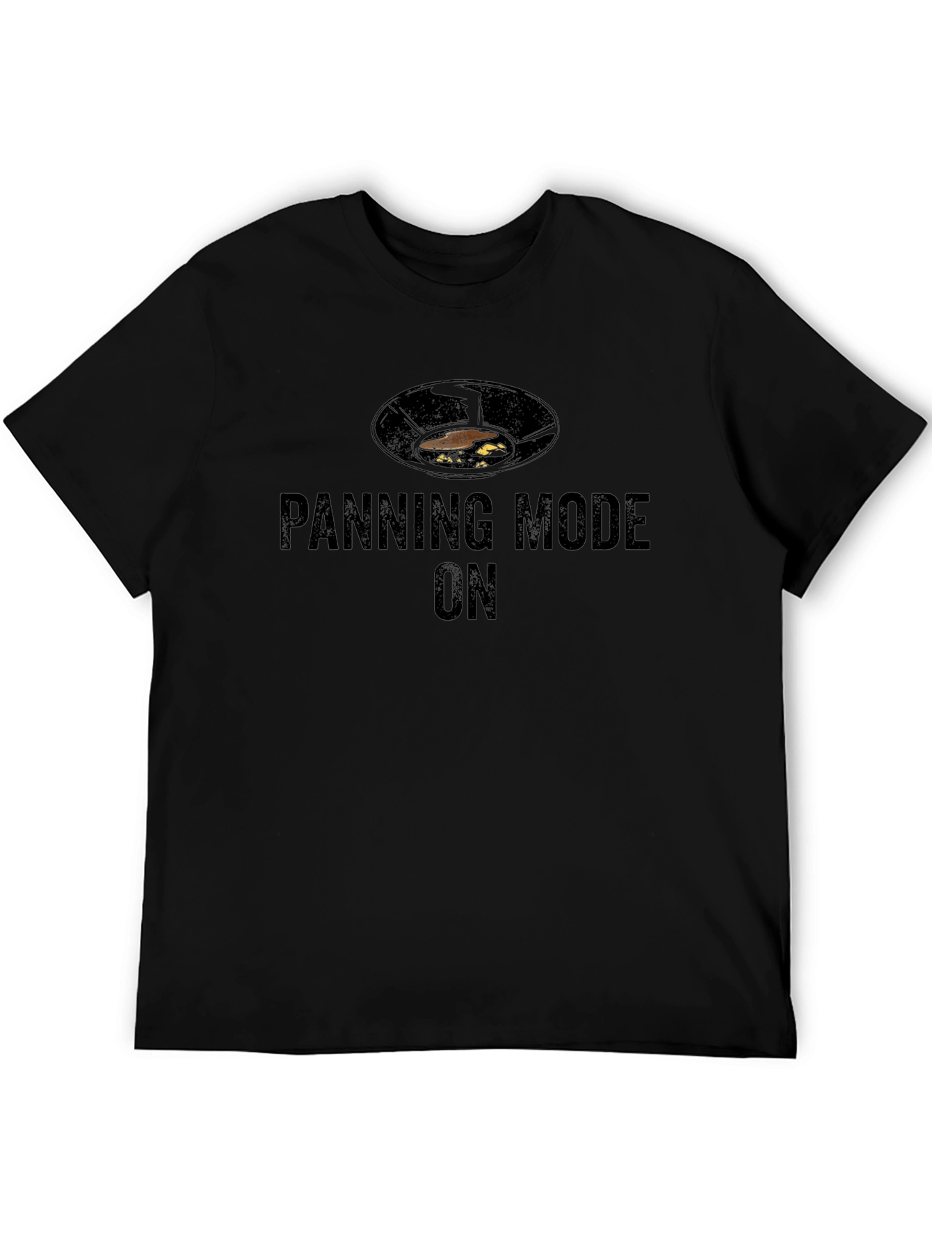 Panning Mode On T-Shirt - Gold Prospecting Tee
