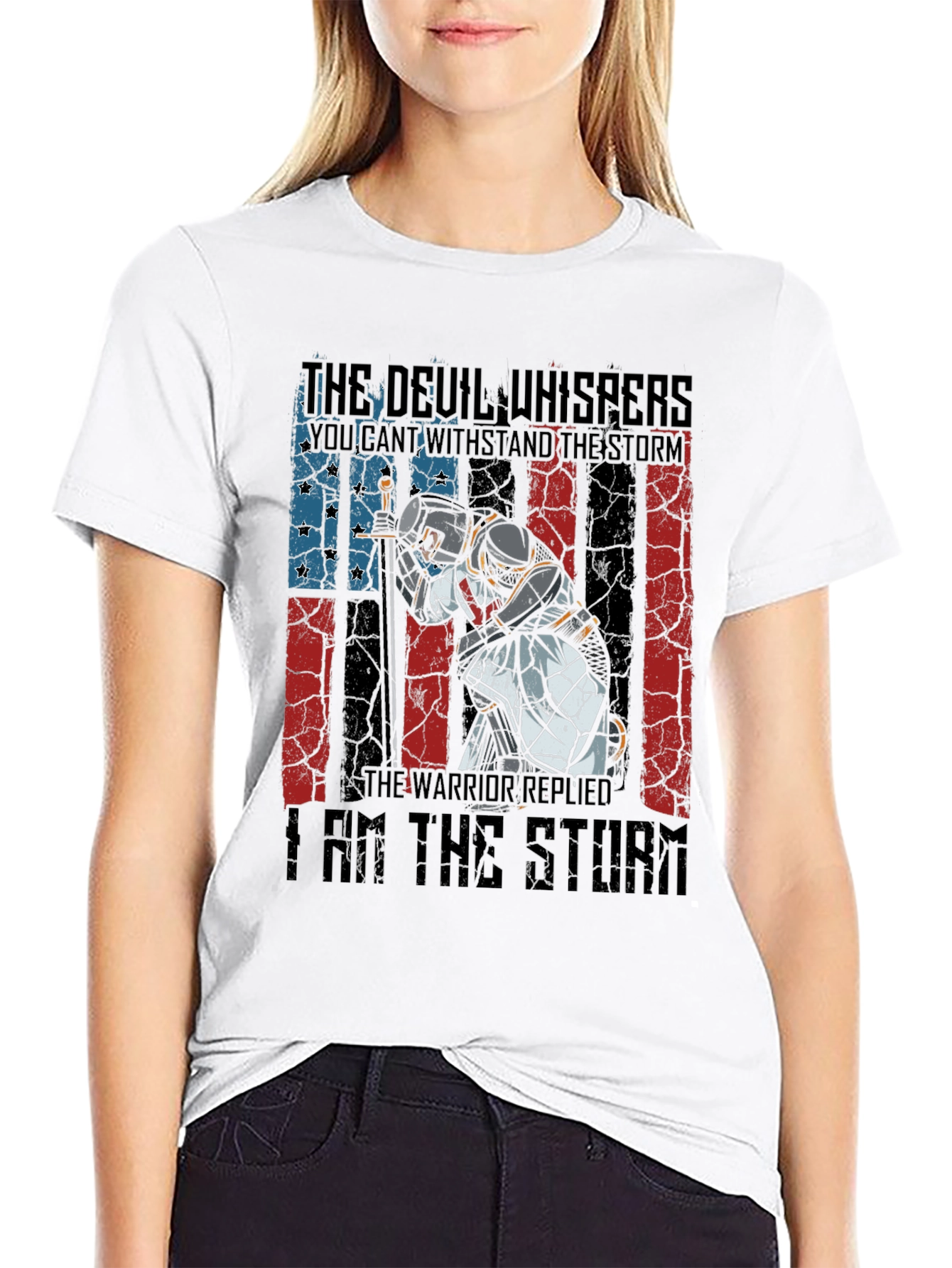 Devil Whispers Warrior Storm T-Shirt