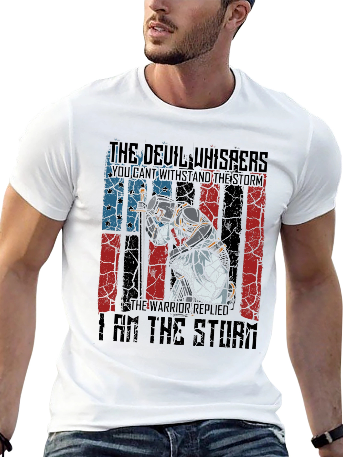 Devil Whispers Warrior Storm T-Shirt