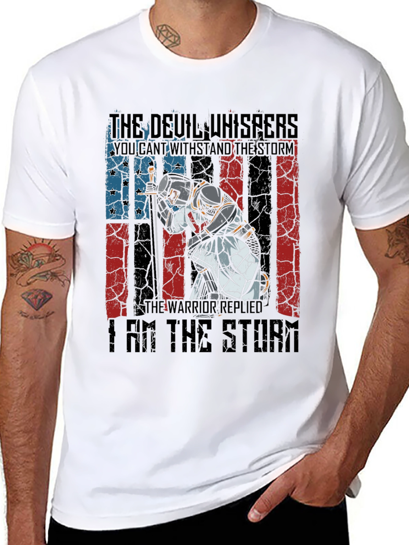 Devil Whispers Warrior Storm T-Shirt