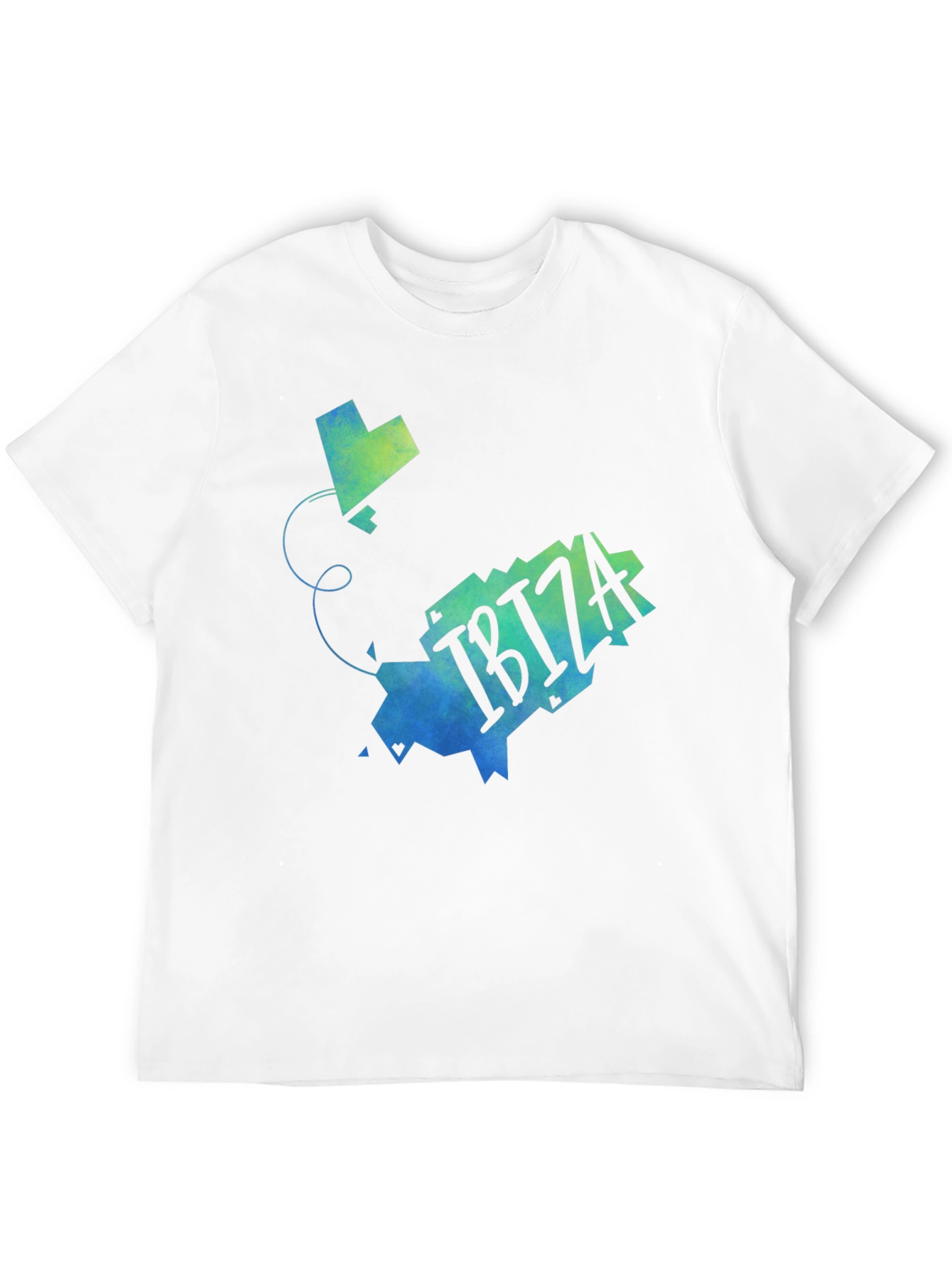 Ibiza Map Graphic T-Shirt - Stylish Travel Souvenir Tee
