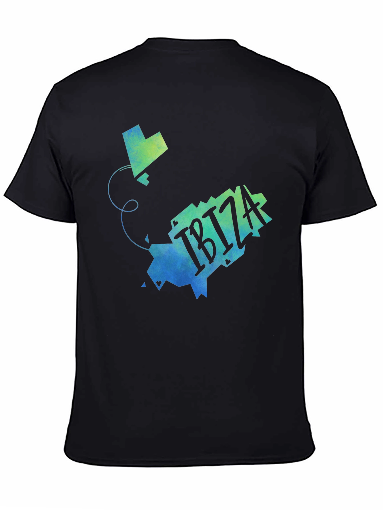 Ibiza Map Graphic T-Shirt - Stylish Travel Souvenir Tee