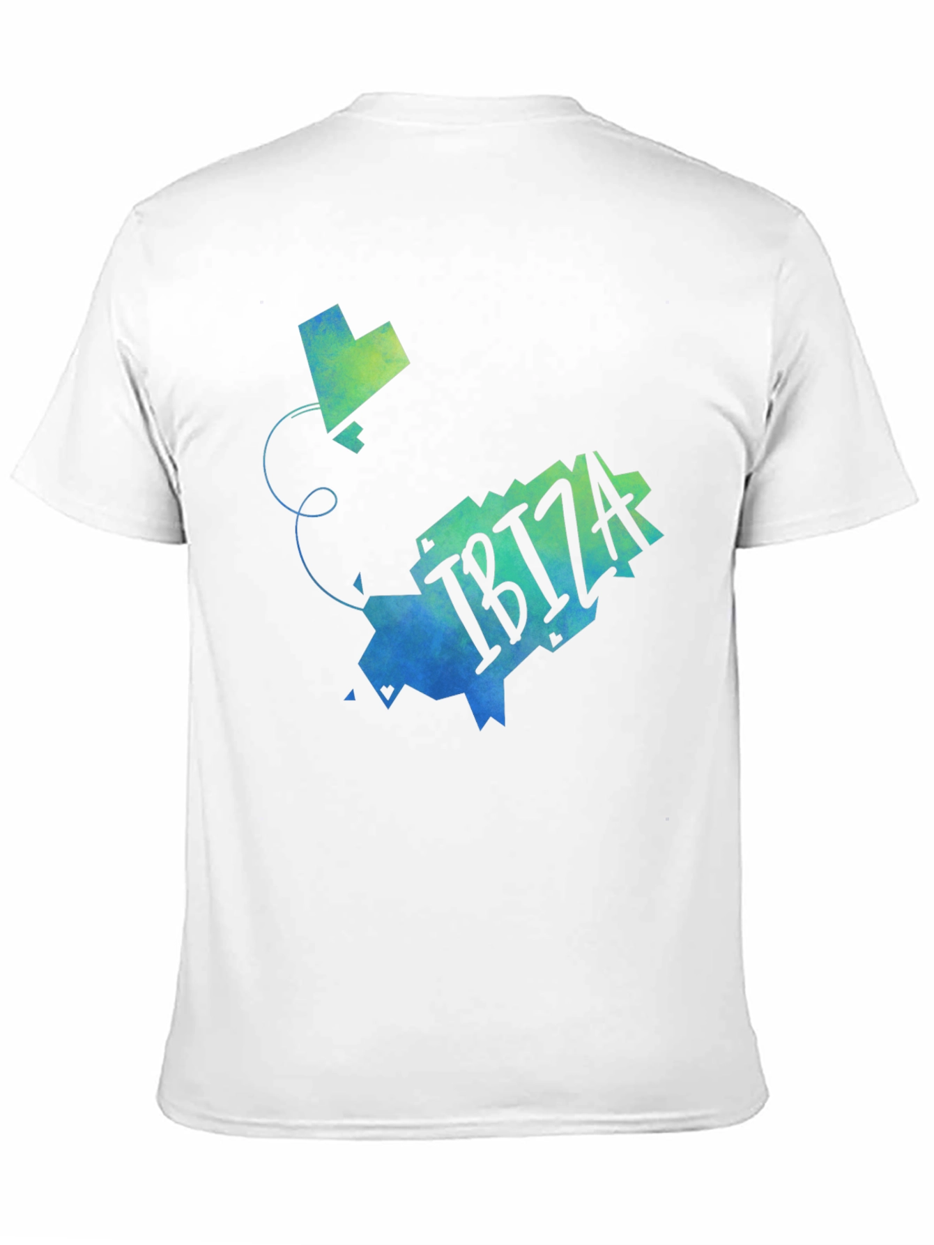 Ibiza Map Graphic T-Shirt - Stylish Travel Souvenir Tee