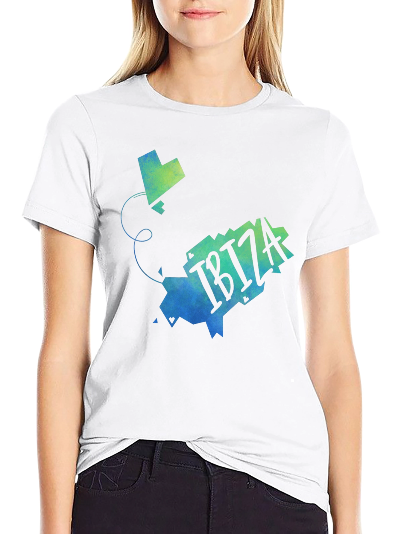 Ibiza Map Graphic T-Shirt - Stylish Travel Souvenir Tee
