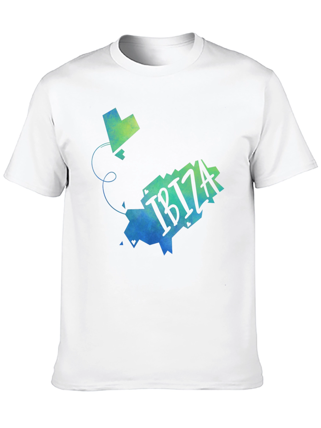 Ibiza Map Graphic T-Shirt - Stylish Travel Souvenir Tee