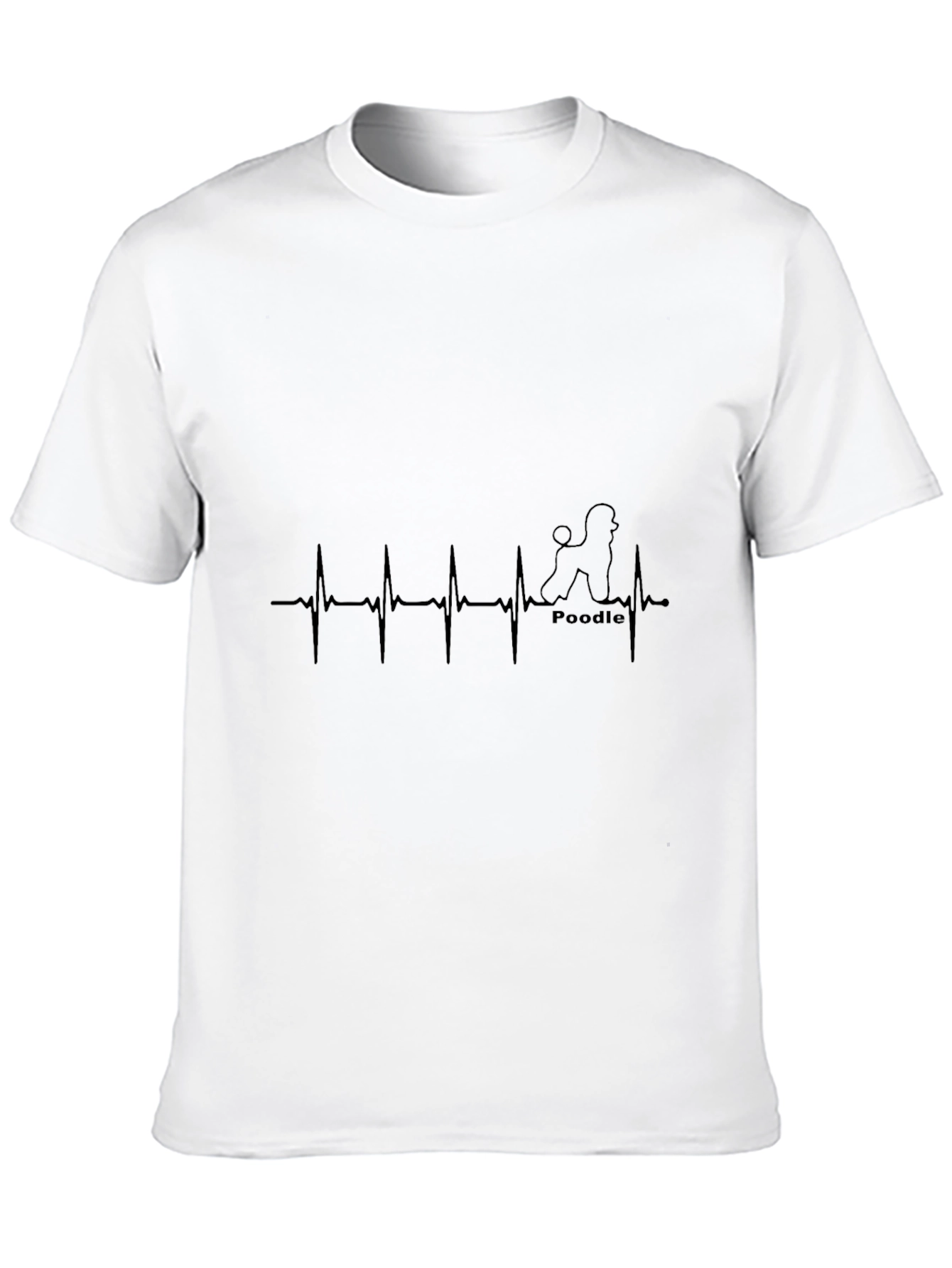 Poodle Heartbeat T-Shirt - Dog Lover Tee