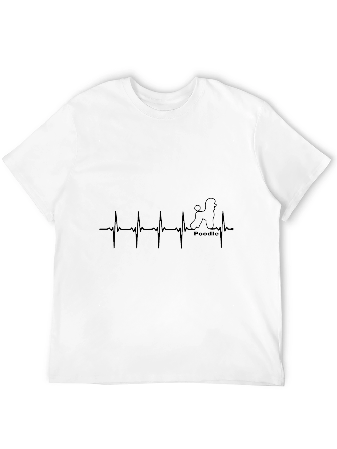 Poodle Heartbeat T-Shirt - Dog Lover Tee