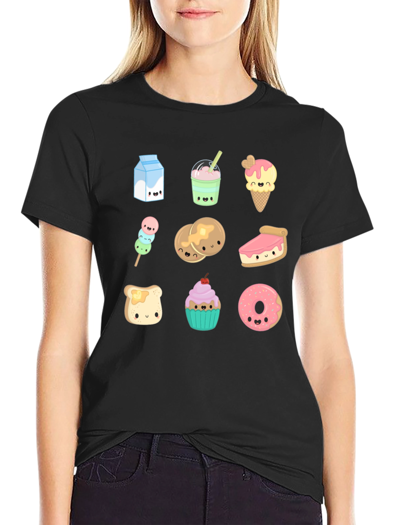 Kawaii Dessert T-Shirt - Cute Foodie Design
