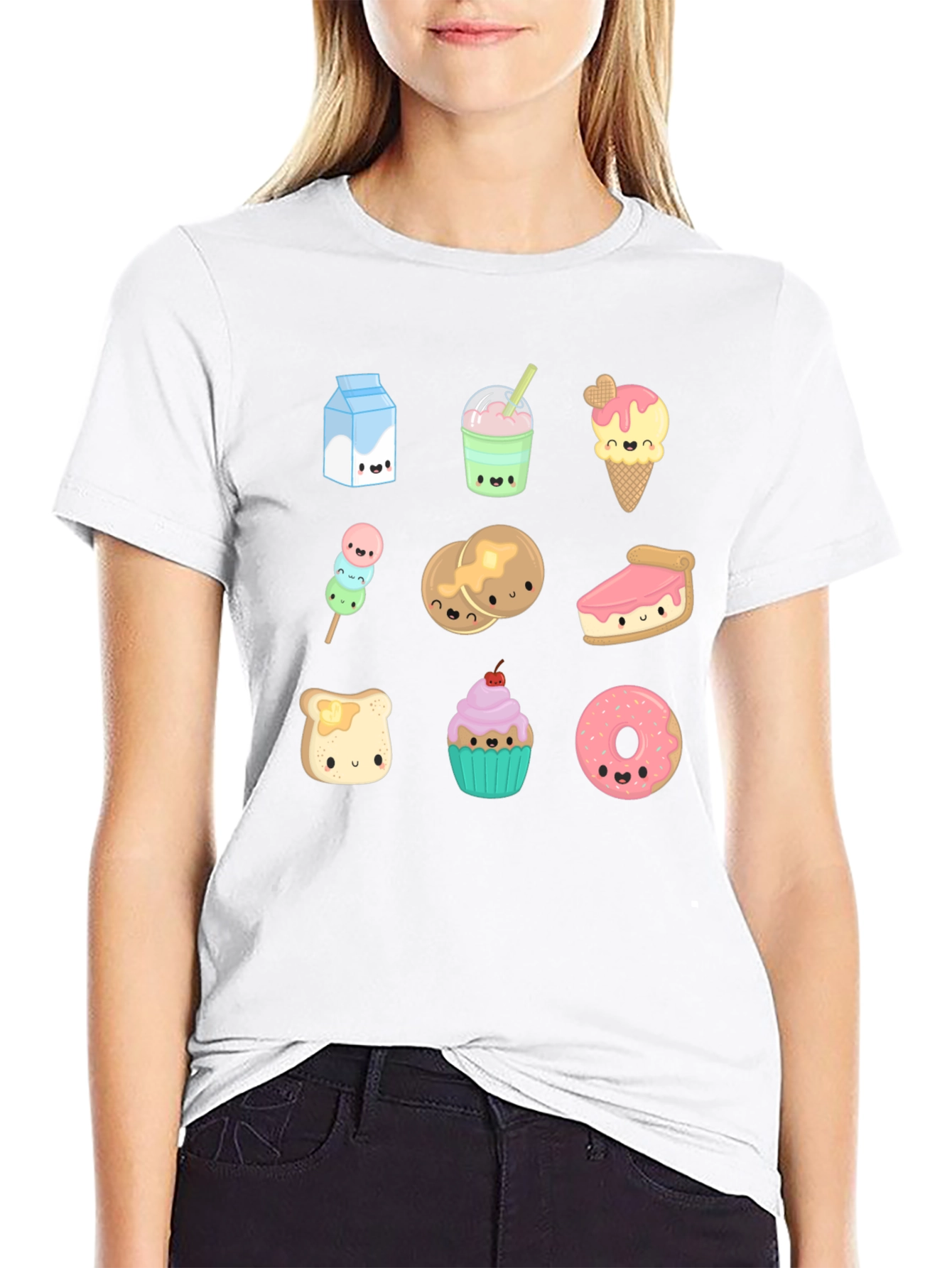 Kawaii Dessert T-Shirt - Cute Foodie Design