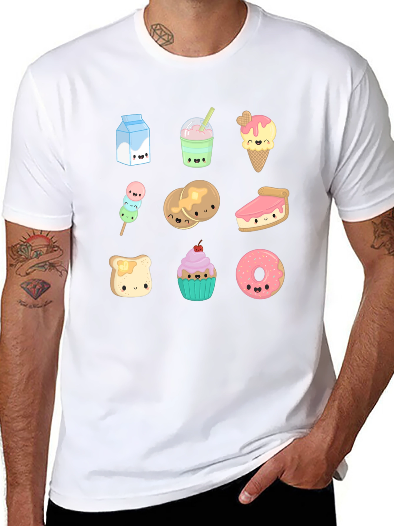 Kawaii Dessert T-Shirt - Cute Foodie Design