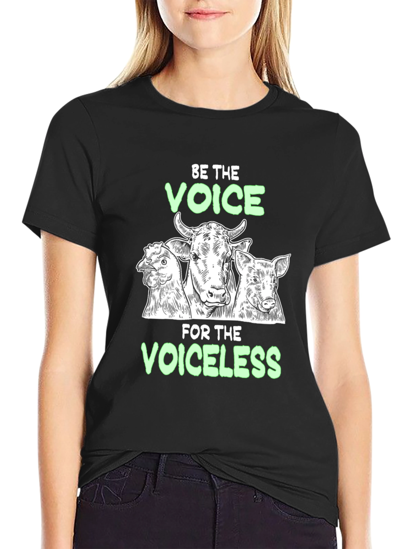 Be the Voice T-Shirt: Vegan Animal Rights Tee