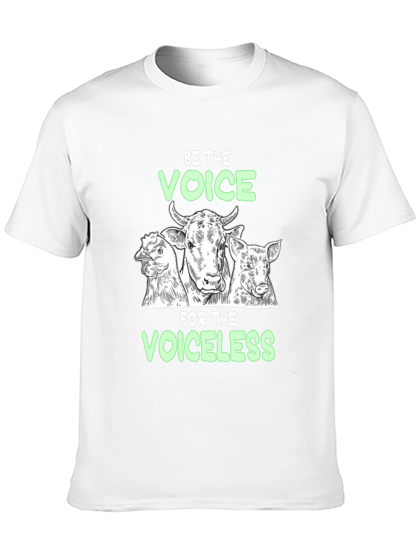 Be the Voice T-Shirt: Vegan Animal Rights Tee