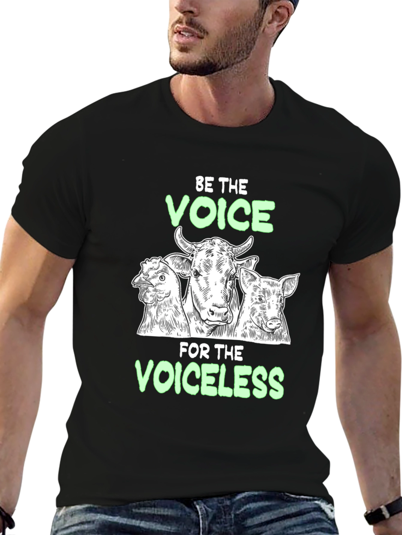 Be the Voice T-Shirt: Vegan Animal Rights Tee