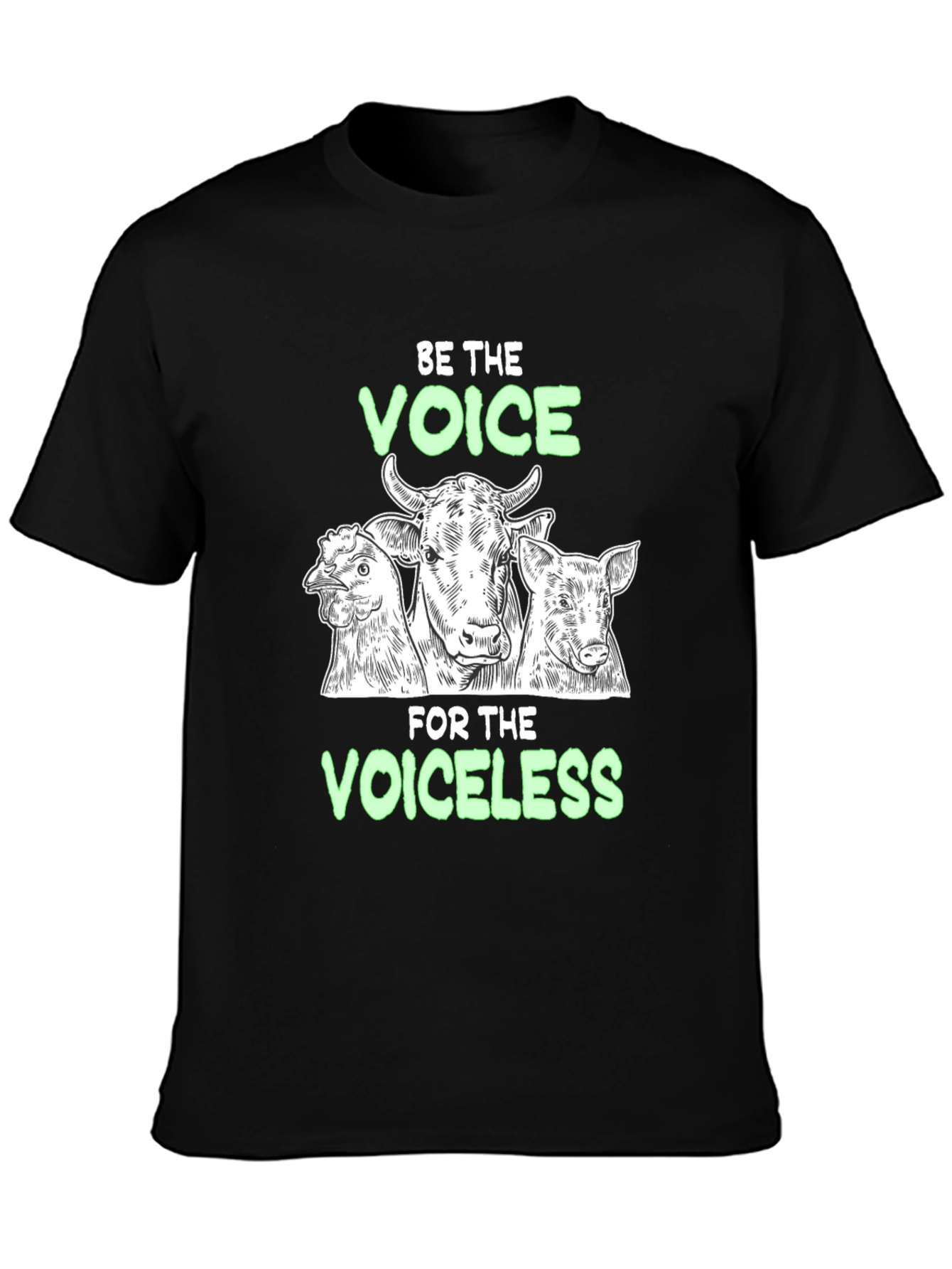 Be the Voice T-Shirt: Vegan Animal Rights Tee