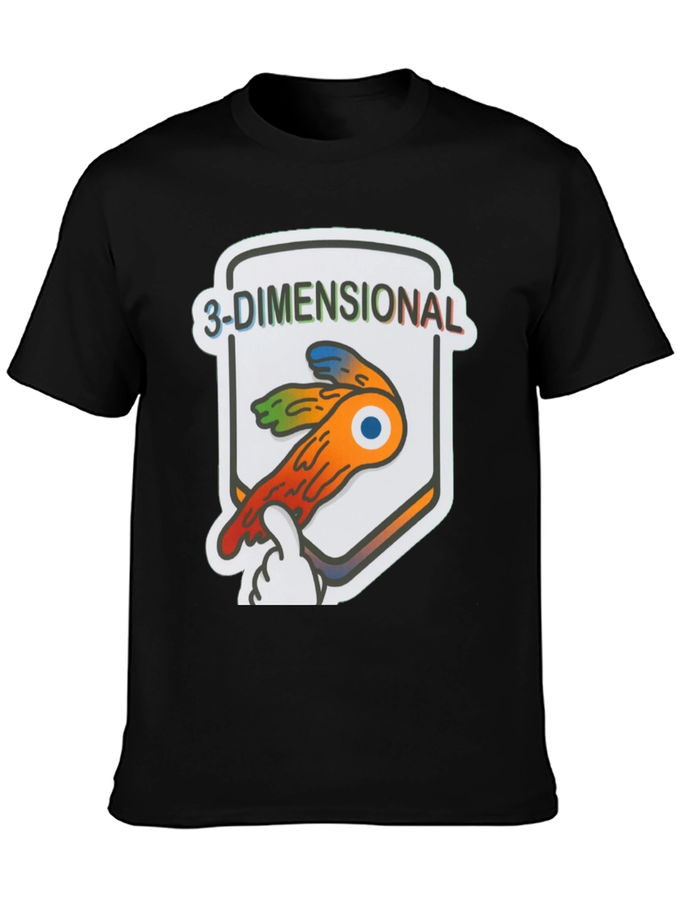 3-Dimensional Graphic T-Shirt | Funny Eye Design
