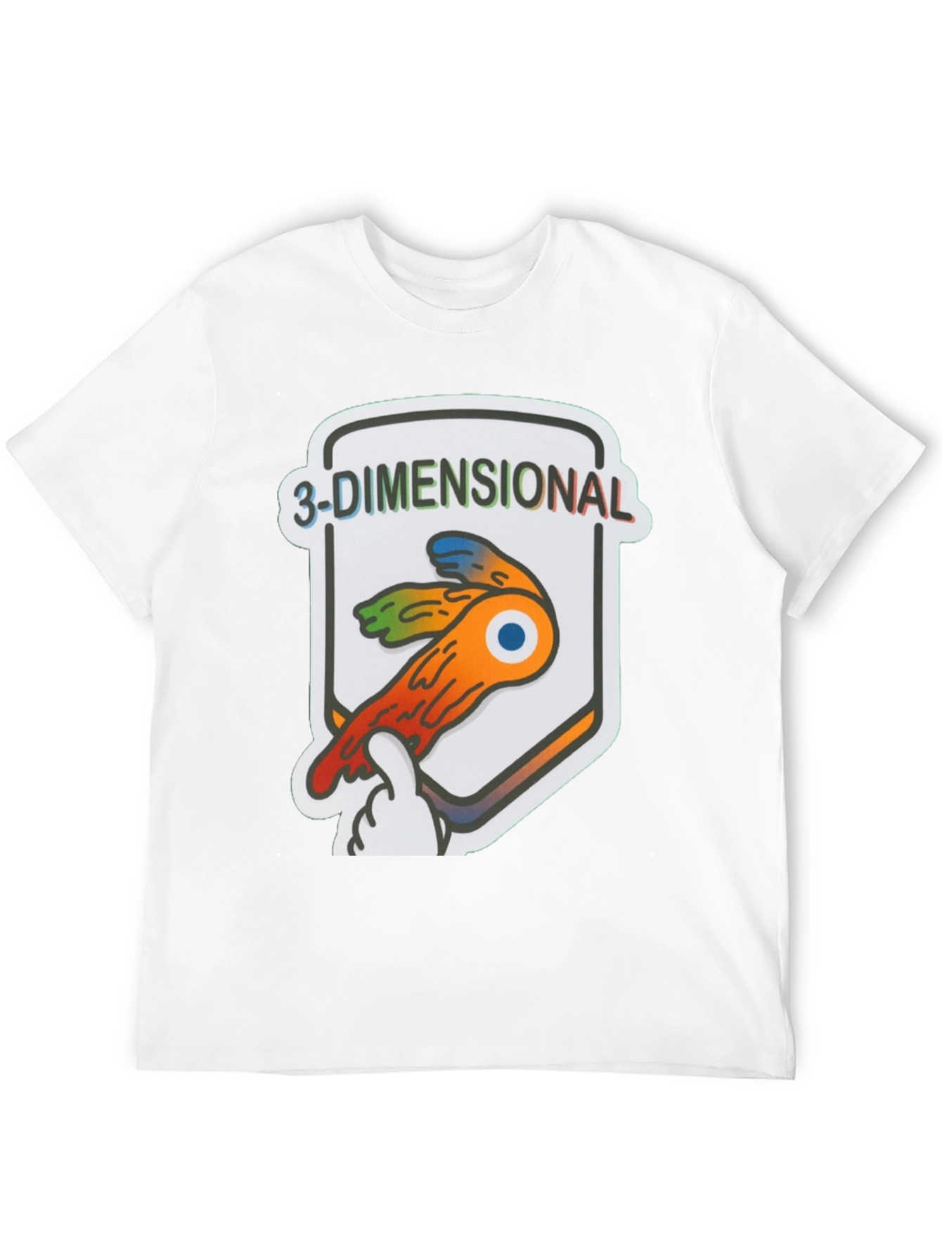 3-Dimensional Graphic T-Shirt | Funny Eye Design