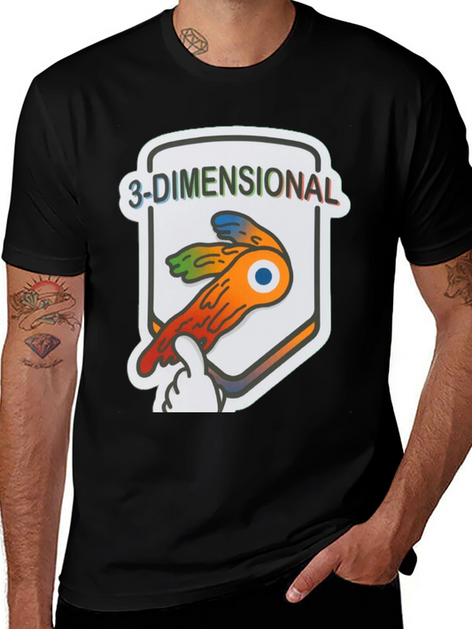 3-Dimensional Graphic T-Shirt | Funny Eye Design