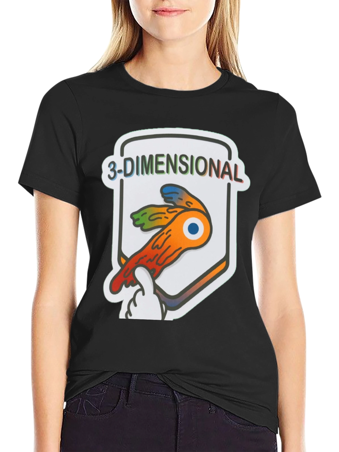 3-Dimensional Graphic T-Shirt | Funny Eye Design