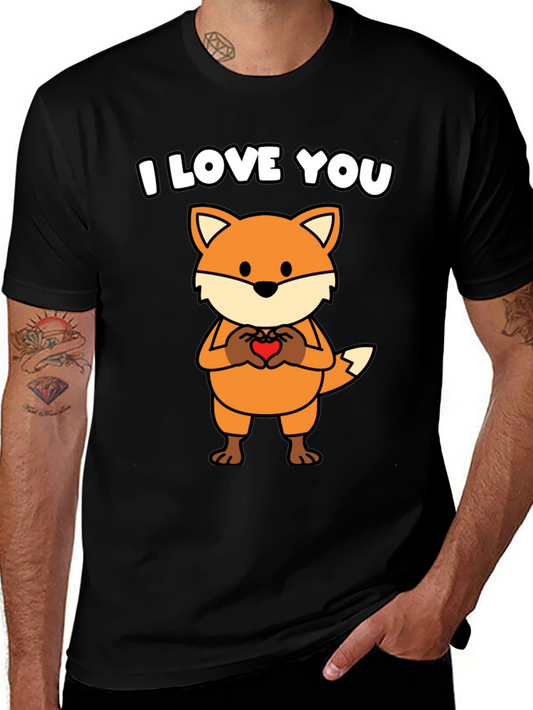 I Love You Fox Graphic T-Shirt