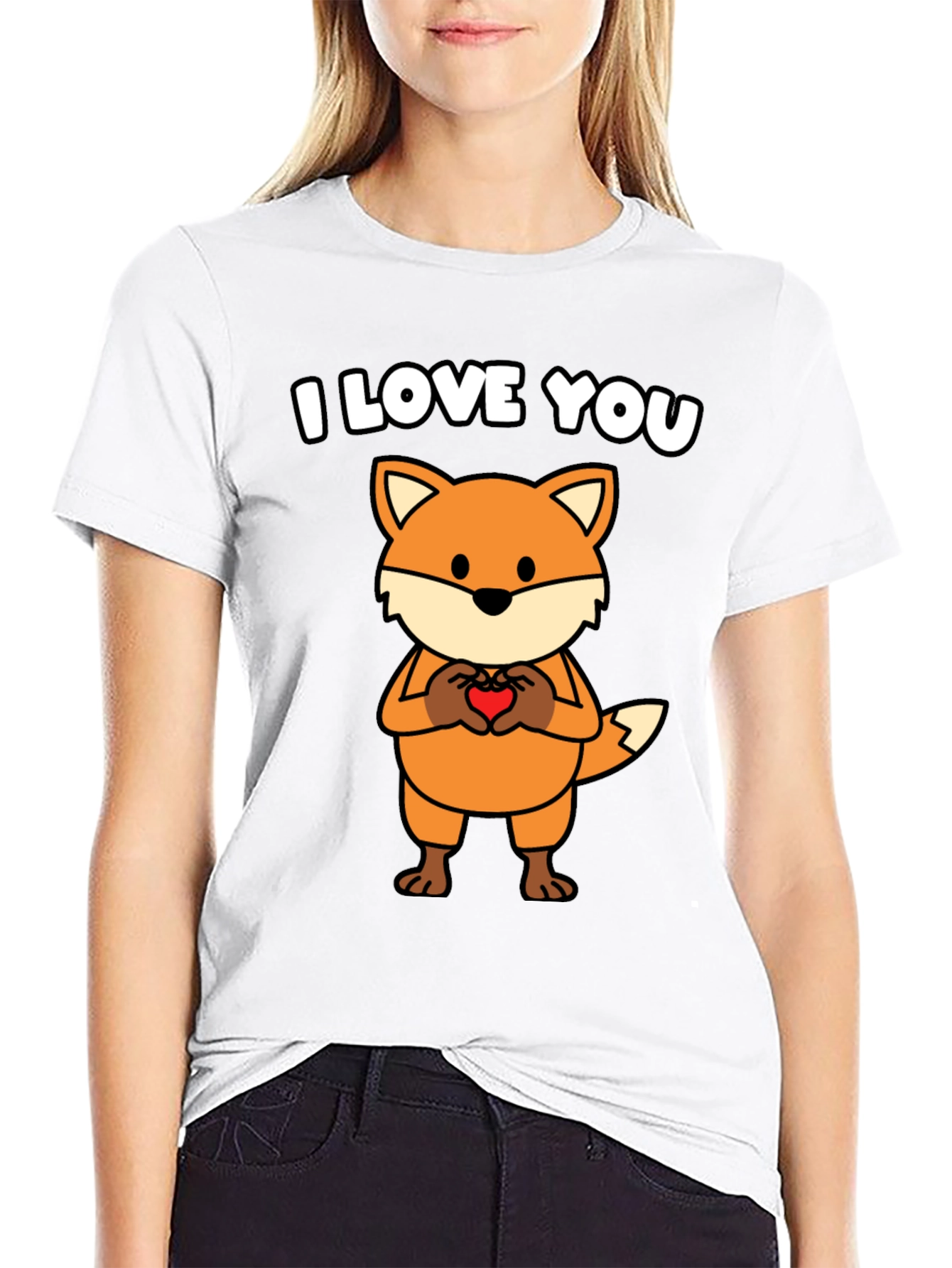 I Love You Fox Graphic T-Shirt