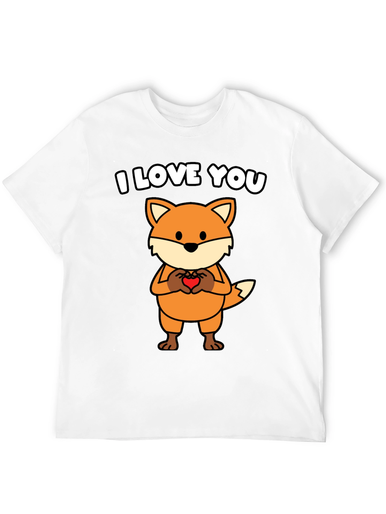I Love You Fox Graphic T-Shirt