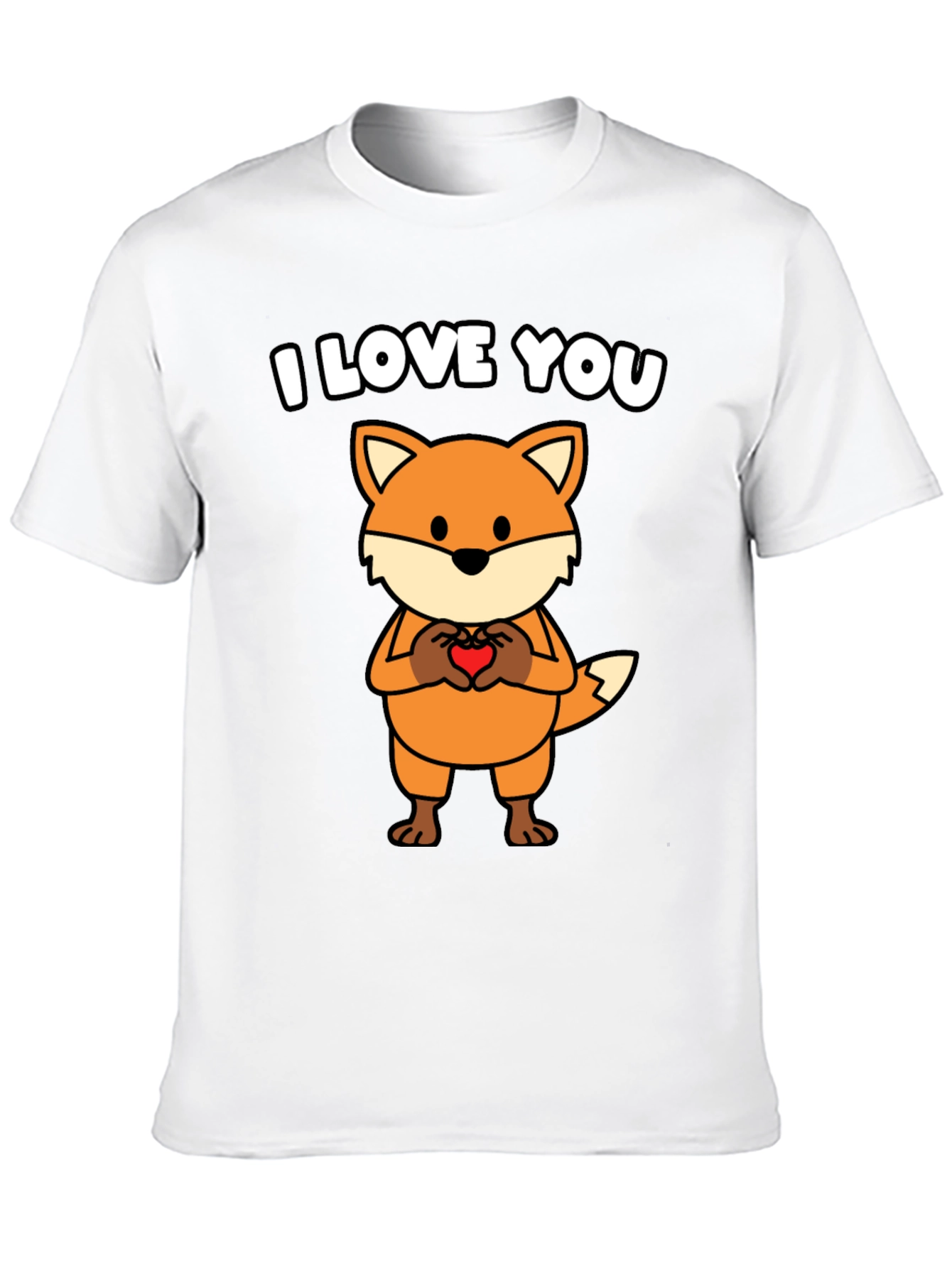 I Love You Fox Graphic T-Shirt