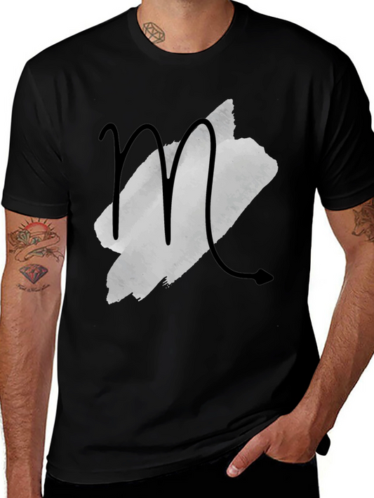 Scorpio Zodiac Sign Graphic Tee - Black Casual Shirt