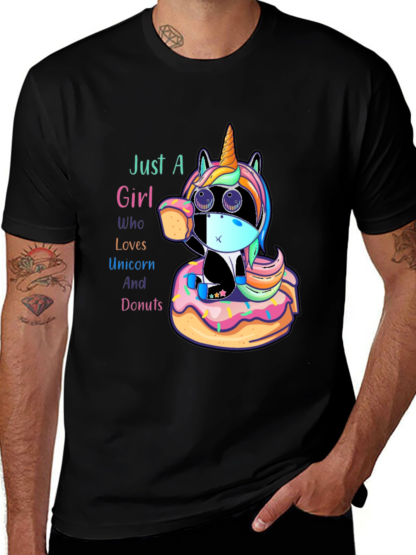 Unicorn & Donuts Graphic Tee